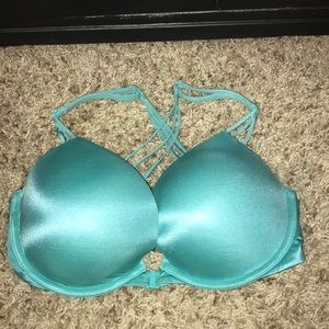 Teal front clasp bra 32 DD